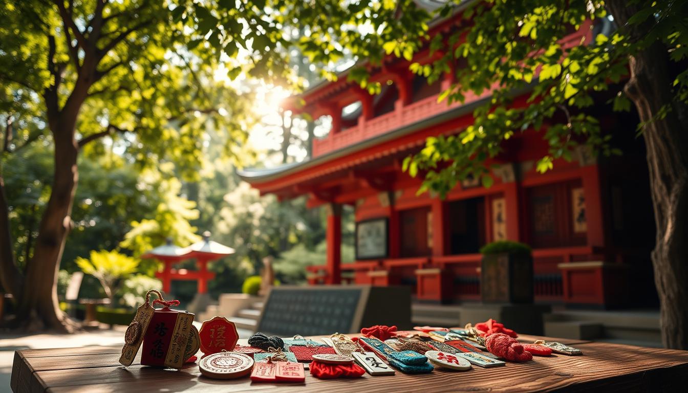 神社でのお守り授与